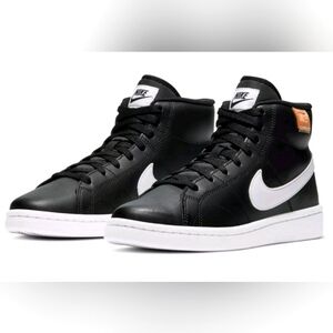 Nike COURT ROYALE 2 MID Women's Black White CT1725-001 Athletic Sneaker Shoes